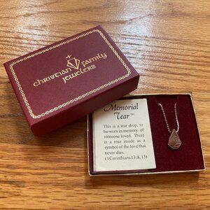 Memorial Tear Necklace